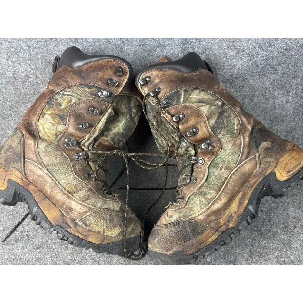 Cabelas Inferno Hunting Boots Mens 10 M Camo Dry-Plus Thinsulate Ultra Insulated